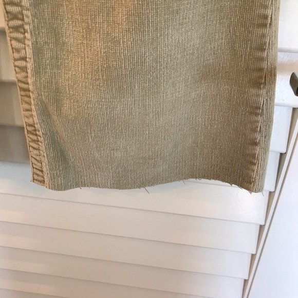 Vintage Boho Corduroy Jeans with Leather Trim - Picture 4 of 8